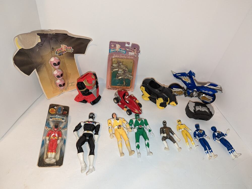 Lot Vintage Power Rangers Toys Figures Collectible Rare